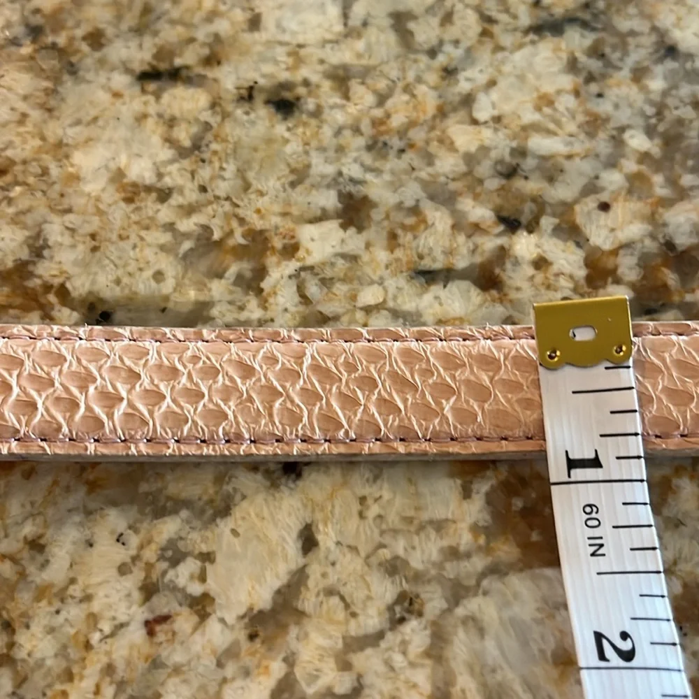 Amanda Smith Beige Textured Belt